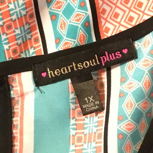 Heart Soul Plus 1X long tunic top - Picture 8 of 8